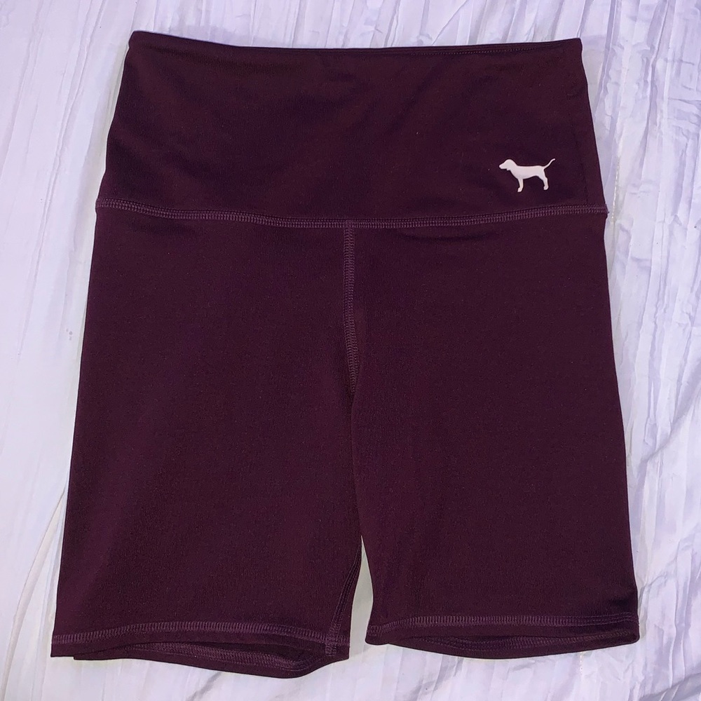 Pink Victoria’s Secret biker shorts